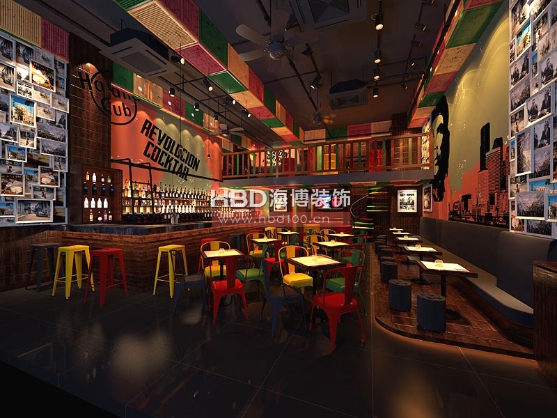 兴盛路酒吧设计REVOLUCION COCKTAIL 酒吧大堂设计