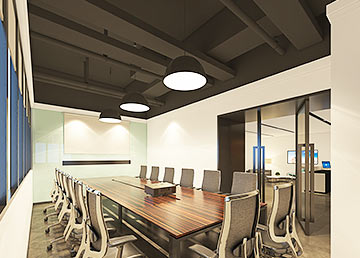 智慧神州信息技术公司会议室装修设计